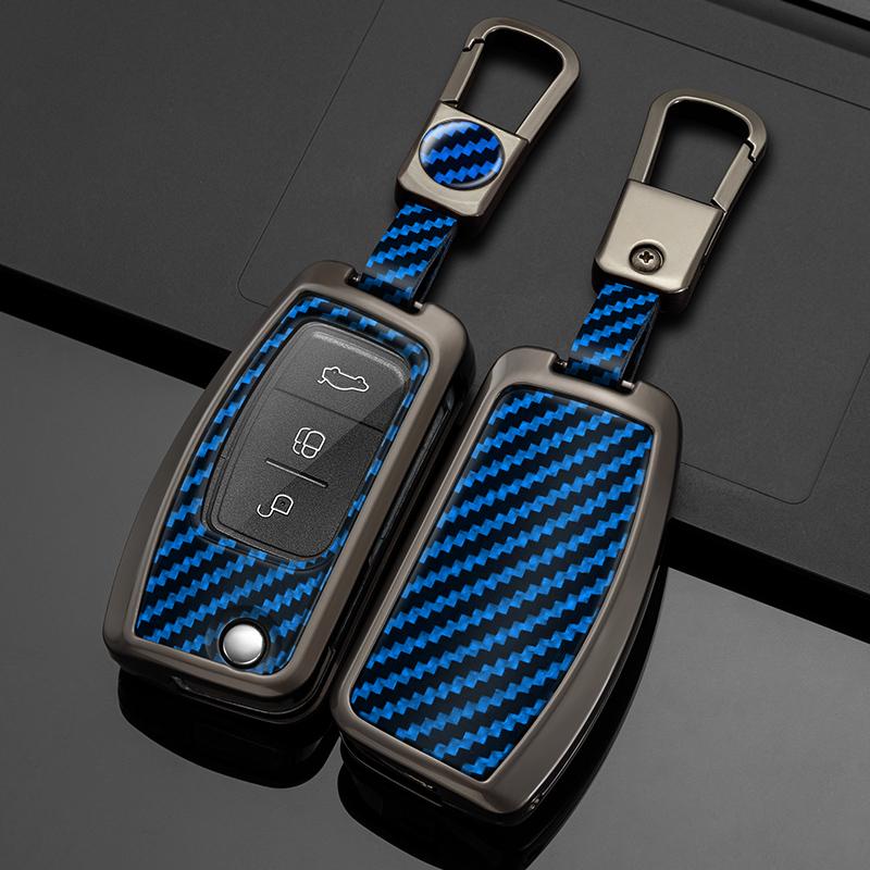 Car Key Case Cover for Ford Focus 2 3 MK3 Mk4 Mondeo Mk5 Mk4 Fiesta Mk8 MK3 MK7 Puma Explorer Ecosport Kuga C MAX Bronco Mustang