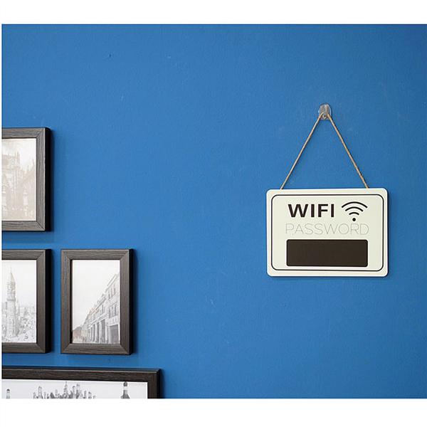Wood WiFi Password Sign Hanging Board Hanging Chalkboard for Store Decoration Wood WiFi Password Sign Hanging Board Hanging Chalkboard for Store Decoration