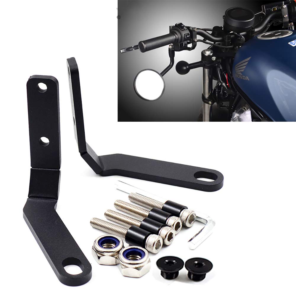 LEDISHUN Mirror Undermount Stay (mirror Not Included); Suitable for All Years of Honda Revl 250 Revl 500 CL250 (MC57)/CL500 (PC68)