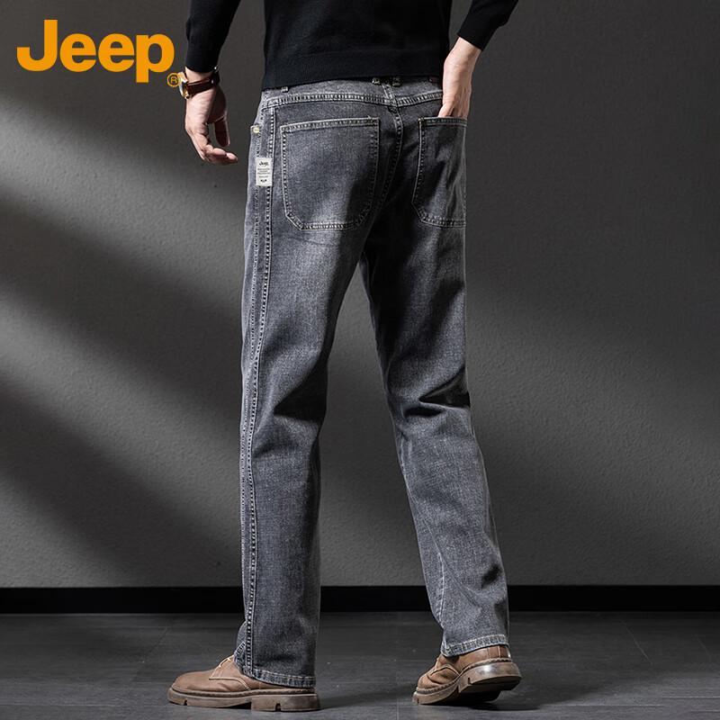JEEP Men's Autumn/Winter Straight Fit Stretch Jeans