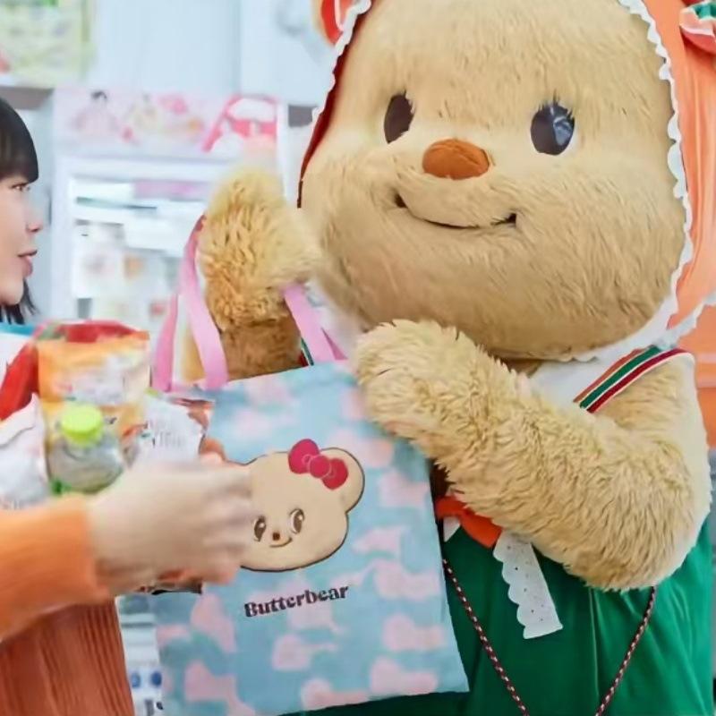 

Новая филателистическая сумка-тоут 1 сумка с котиком-маслом, большая вместимость, мультяшная сумка на плечо