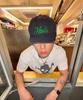 Nodi Short Brim Logo Cap Khaki