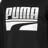 Puma Sweter męski z nadrukiem literowym, z okrągłym dekoltem, z długim rękawem, bluza amerykańska, czarny 580905-06