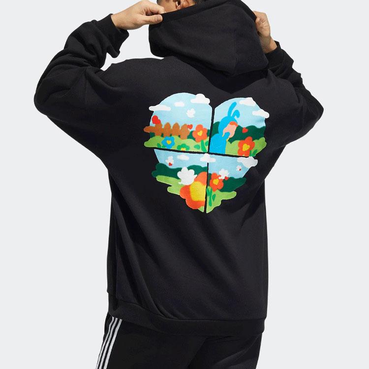 adidas Originals Trefoil X Melting Sadness Hoodie Men Tops Black HB6864