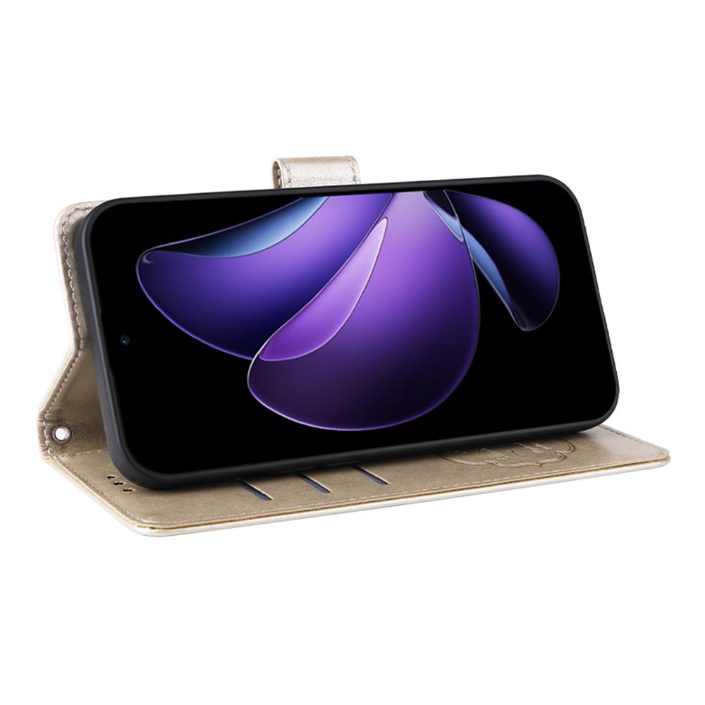 For Oppo Reno13 F 5G Leather Case Butterfly Floral Imprint Wallet Stand Cover