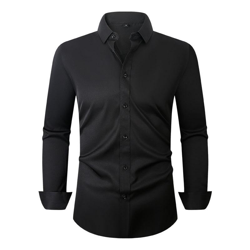 Men’s Wrinkle-Resistant Stretch Long Sleeve Dress Shirt