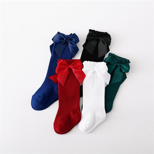 

Lawadka 5Pairs/pack Children s Girl Socks Cotton Bow Baby Long Socks Fashion Princess Kids Sock For Girls 0-7Years Stocking 0-1Years(S)