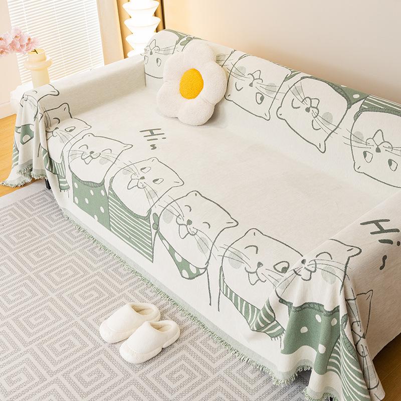 Chenille Anti-Scratching Sofa Towel Four Seasons Universal All-Inclusive Sofa Cover Dust Cover One-Piece Sofa Cover Cloth