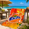 Fanta Orange Refreshment Beach Towel, Quick-drying, Easy to Care for, Suitable for Both Fitness and Beach Vacations,Sports Essential