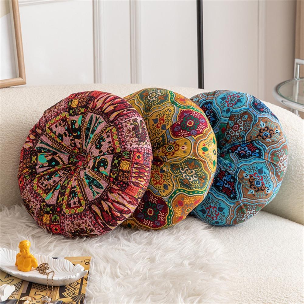 Thickened Tatami Seat Cushion Round Futon Comfortable Bohemia Style Meditation Cushion  Bay Window
