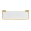 30cm Bathroom Wall Mounted Shelf Space Aluminum Acrylic Towel Rack Bathroom Storage Rack Gold