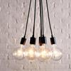Hanging Light Cord Lamp Sockets Cable With Heads Vintage Hanging Lighting Rope Fixture For Industrial DIY Projects