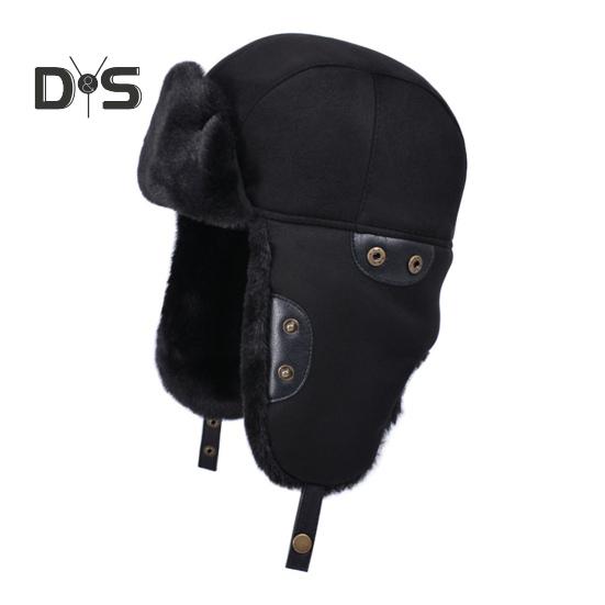 

Унисекс зимняя шапка с утолщенной флисовой подкладкой, полная защита, ветровое стекло, застежка на пуговицы, сохранение тепла, катание на лыжах, коньках, сноуборде, шапка Lei Feng чёрный