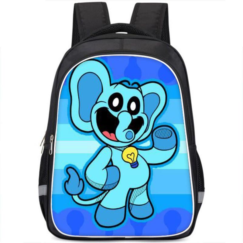 Stylish Catnap Poppy Playtime Backpack For Students Cartoon Print Dual Straps