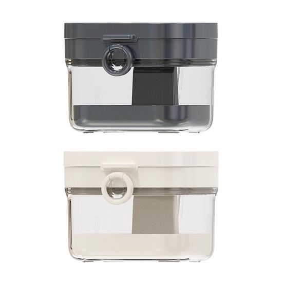 Retainer Case Transparent Denture Bath Box with Strainer Basket Mouth Guard Case Travel Braces Container for Soaking Cleaning Storage