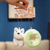 Bag Charm Puppy Nest Plush Keychain Puppy Dolls Schnauzer Plush Pendant  Kids Toy
