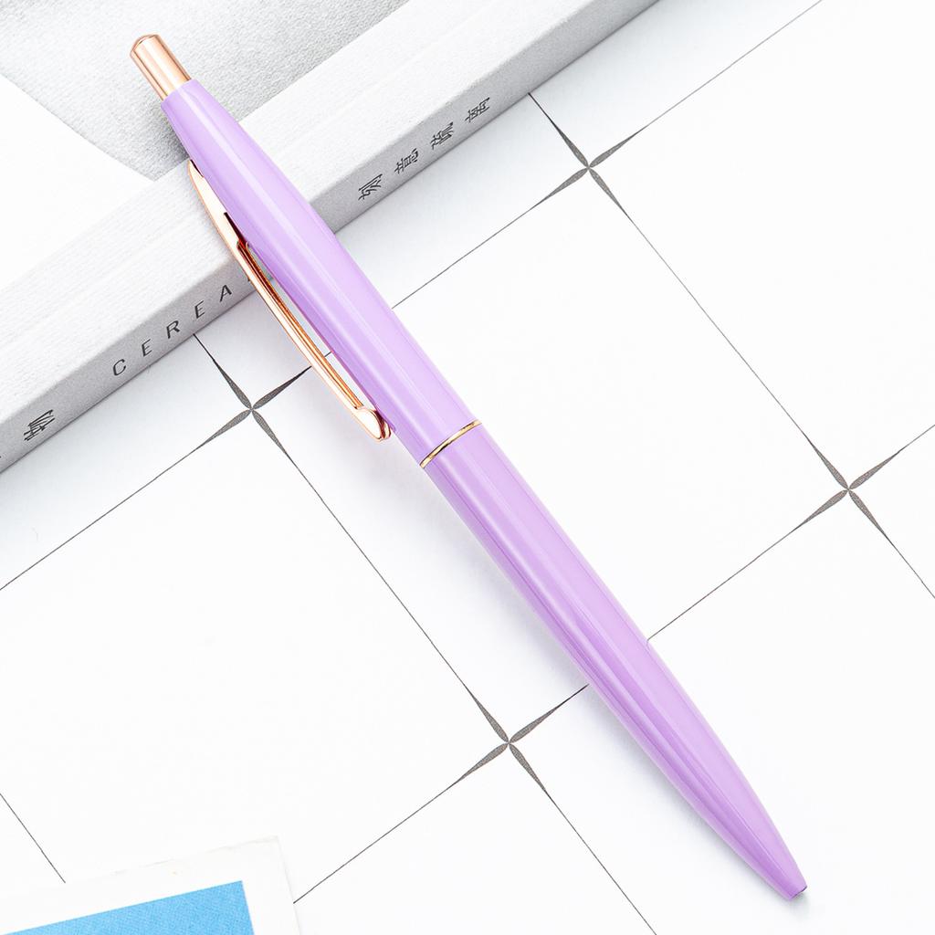 Press Ballpoint Pens Student Metal Writing Pen Office Stationery Wholesale Ball Point Pen School Supplies