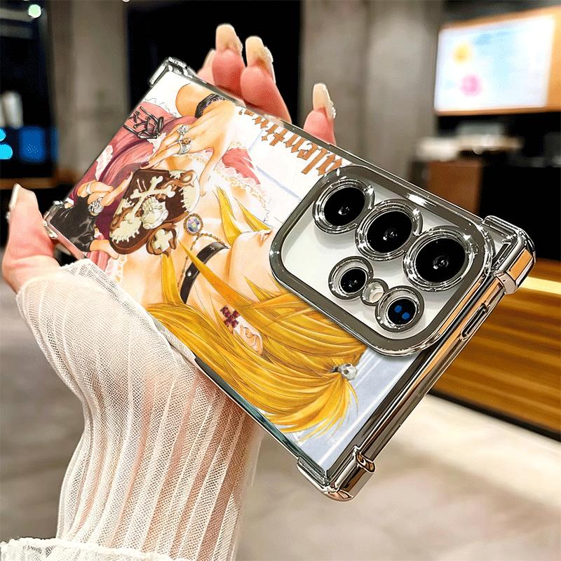 N-Notes D-Deaths MisaMisa Soft Phone Case For Samsung Galaxy S26 Ultra S25 Edge S24 FE S23 Plus S22 S21 + S20 Plating Anti-Fall