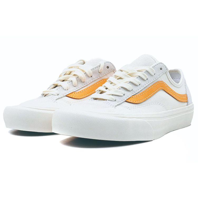 Vans Style 36 Comfortable Versatile Low-Top Canvas Shoes Unisex Sneakers White Yellow VN0A5HFFZGD