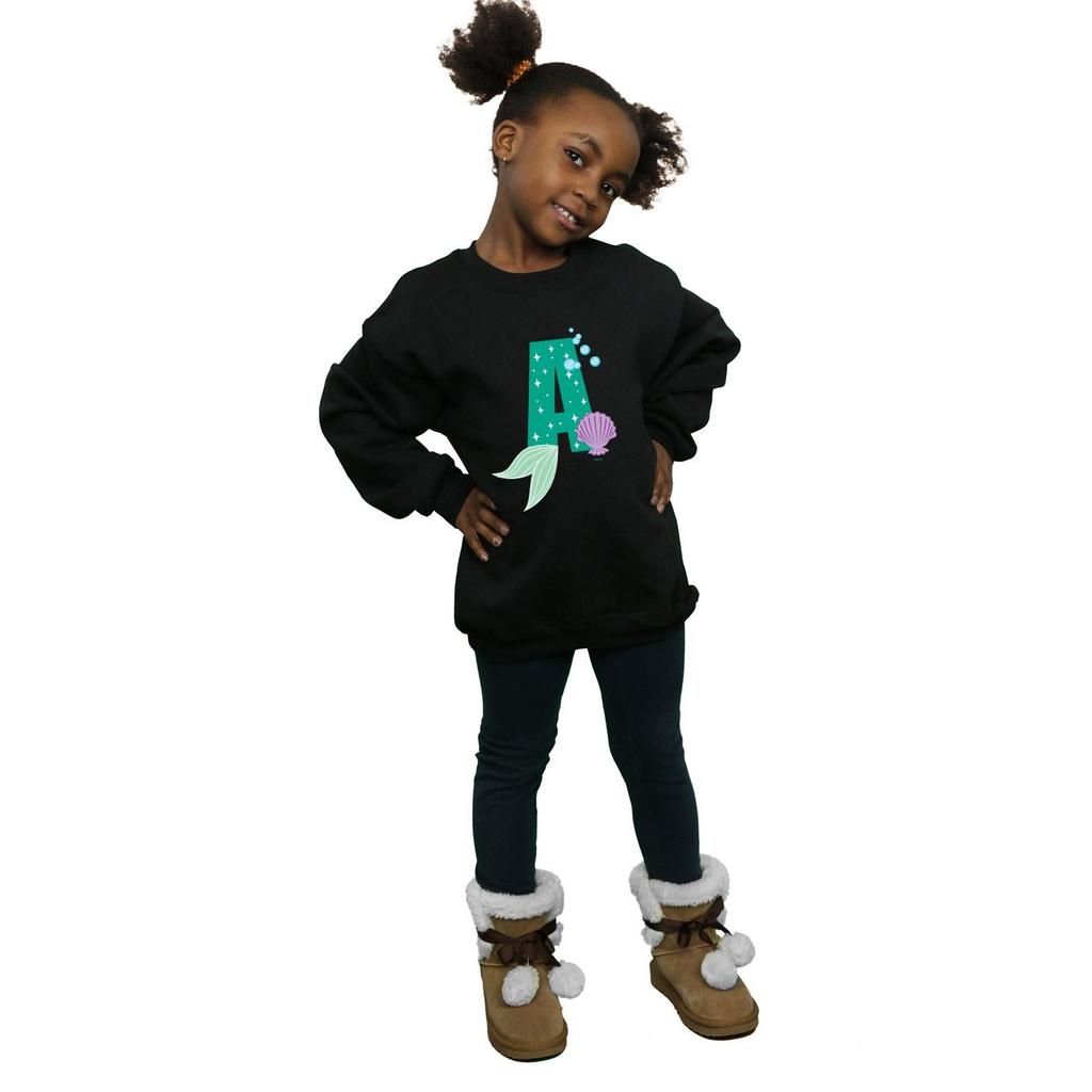 Disney Girls Alphabet A Is For Ariel Sweatshirt