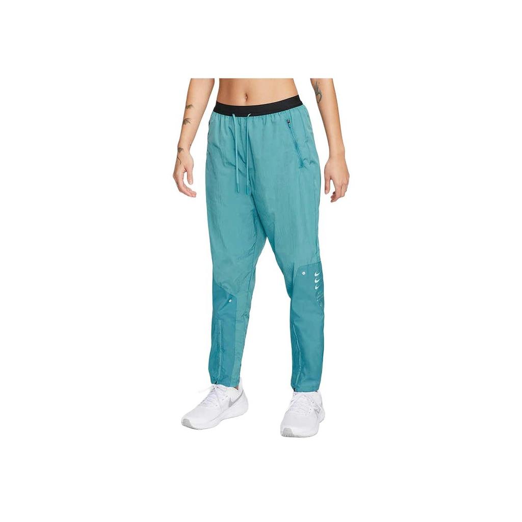 Nike Colorblock Drawstring Knit Sweatpants Women Bottoms Porcelain-Blue DX5554-440