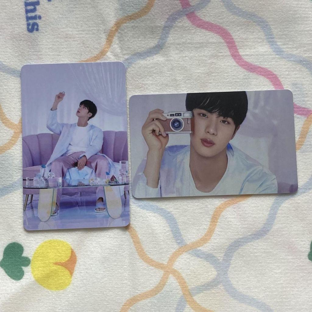 [USED] BTS Jin BE Unreleased Lucky Drop Korean Trading Card Set of 2