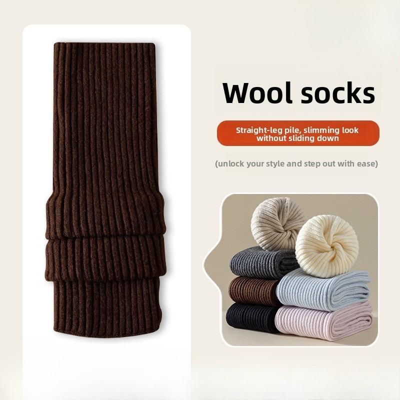 Women's Hosiery for Autumn and Winter, Paired with Small Leather Shoes, Leg Covers, Calf Socks, Knitted Leg Shaping Hosiery