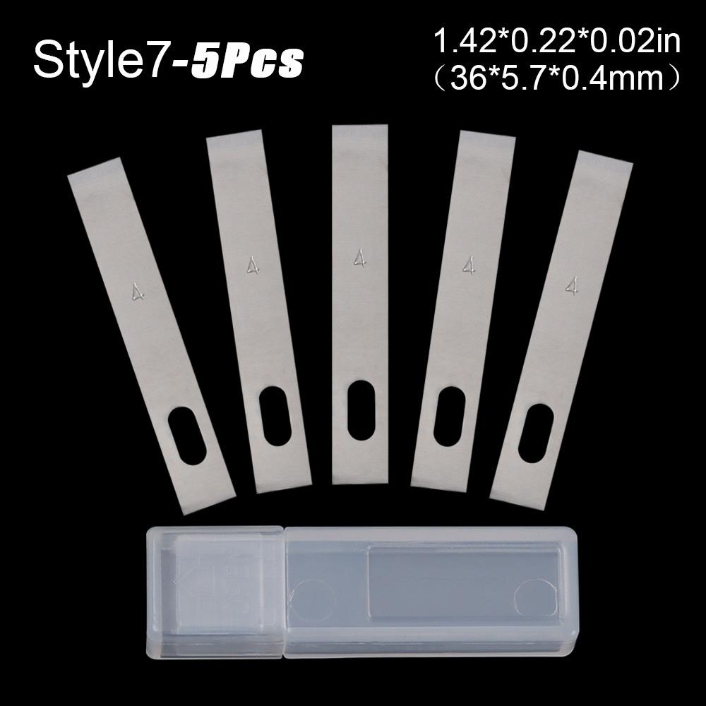 5/10pcs Engraving Non-Slip Metal Scalpel Knife Parts Blades Cutter Craft Knives for Mobile Phone PCB Repair Hand Tools