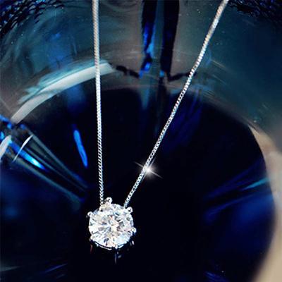 Women Rhinestone Decor Short Necklace Clavicle Chain Jewelry