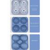 Soccer Shape Ice Cubes Maker Molds Creative Football Themed Ice Tray For Sports Event Drink Accessories