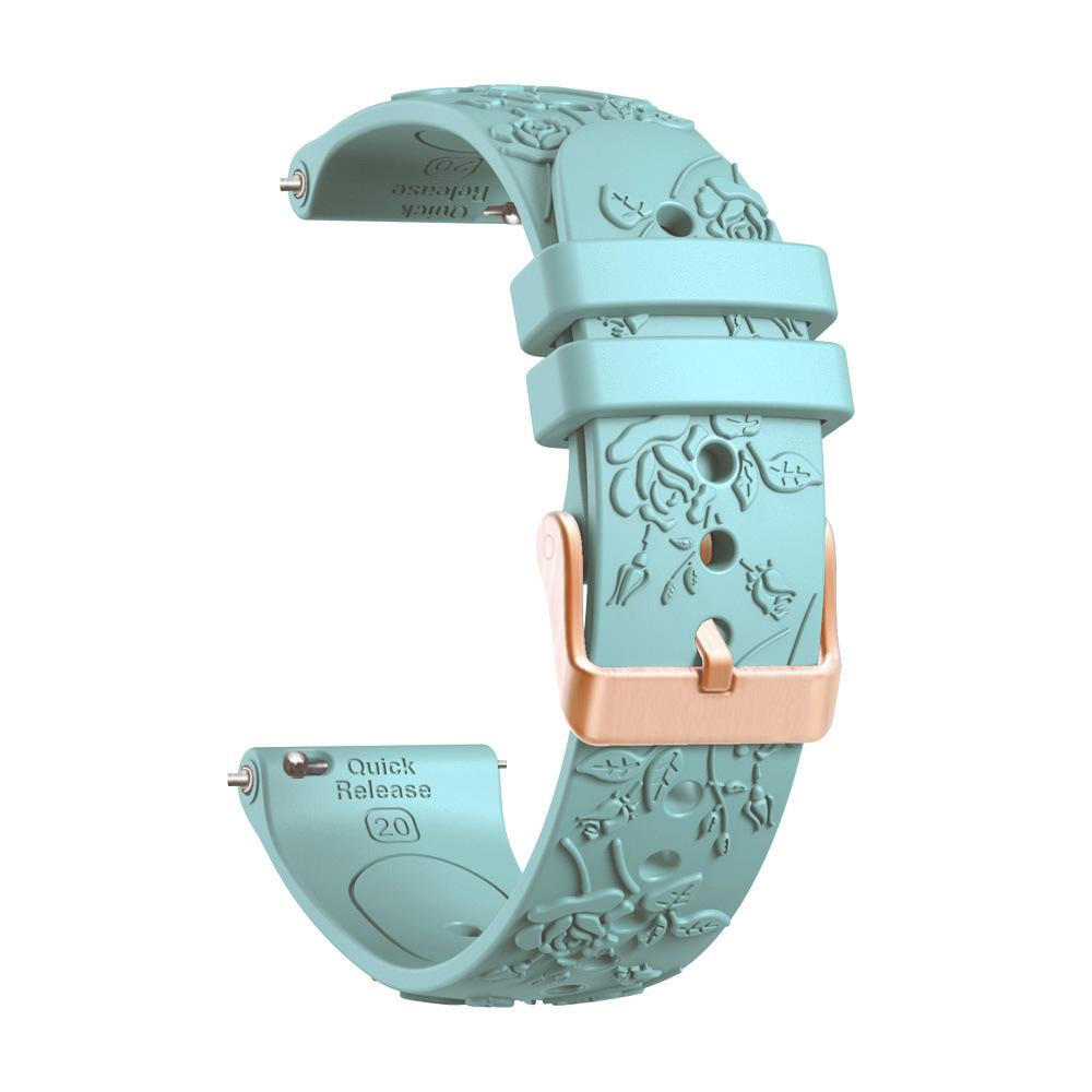 20mm Silicone Watch Band For Garmin Vivoactive 6 5 3 Strap For Forerunner 570 42mm 165 /Venu Sq 2 /Venu Wristband for Samsung Galaxy 7 6 5 4 Bracelet