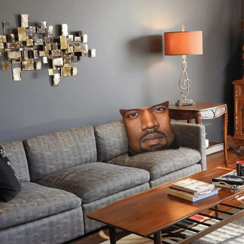 Kanye West Meme Pillowcase Cushion Cover Sofa For Home Decoration Cushion Cover Living Room Sofa Decoration Pillowcase