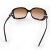 Great CHANEL Sunglasses Ribbon COCO Mark Brown Women 5170-A Used