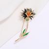 Plant simple literary brooch Little Prince rose high-end retro pin versatile corsage accessories women
