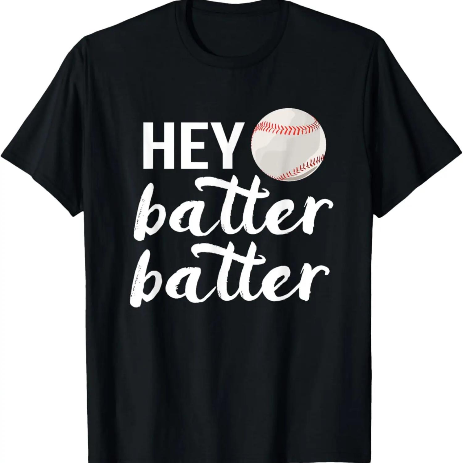 

Hey Batter Batter Baseball Mom & Dad T-Shirt XXXXXL чёрный