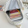 Schoolbag new high-value fresh and sweet polka dot college style make-up bag junior high school students lightweight large-capacity backpack