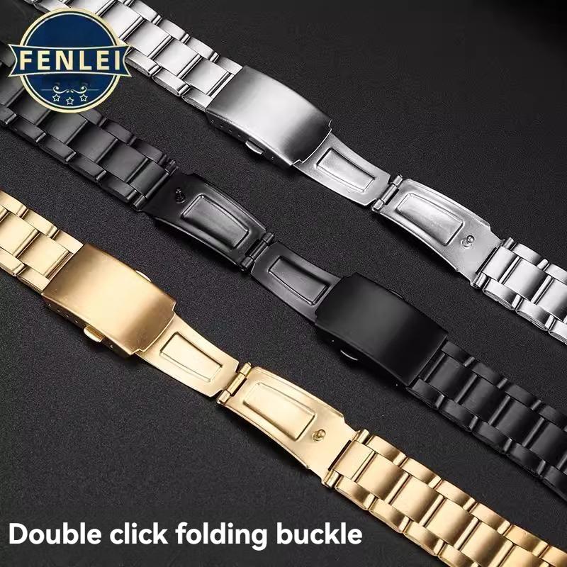 Solid Stainless Steel Strap for Casio A158 A159 A159W-N1/A158WA/A168 AE-1200 AE1200/1300 W-216 f91w SGW-300 Watch Chain 18mm