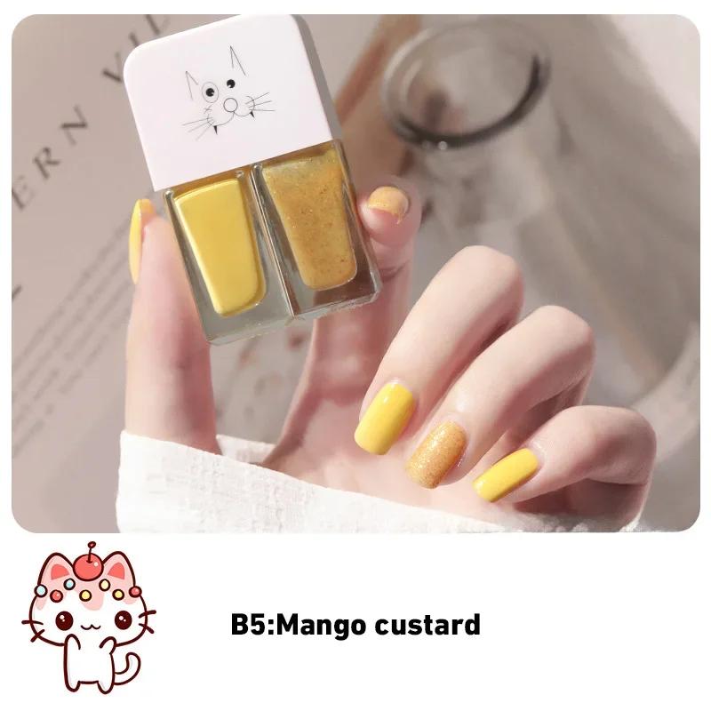 

Двухцветный лак для ногтей без запекания, быстросохнущий, долговечный, телесного цвета, лак для ногтей на водной основе, студенческий премиум-класс, белый прозрачный цвет, хит 2024 года.