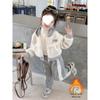 2025 Hooded Fleece Cardigan Set for Girls - Cozy Autumn/Winter Fashion