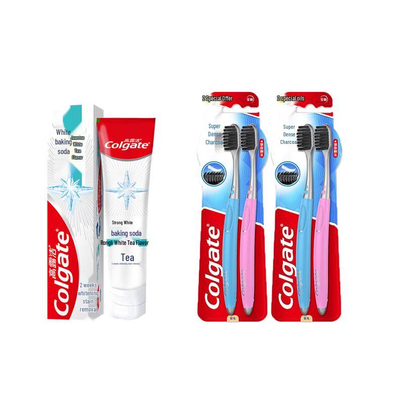 Colgate Power White Baking Soda Toothpaste & Toothbrush Family Pack