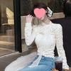 Women's Elegant Long Sleeve Lace Bow Tie Shirt - 2025 Autumn/Winter Collection