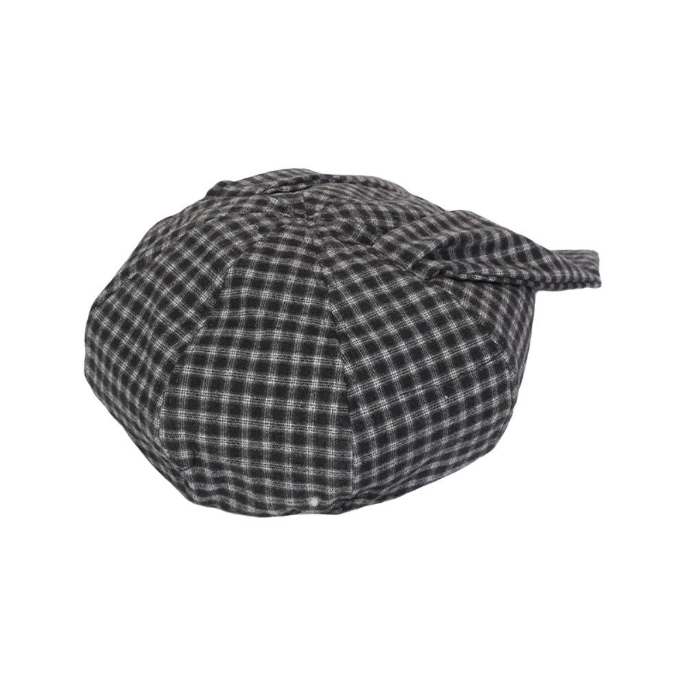 Versatile Plaid Beret Big Head Circumference Spring Painter Cap Retro Women Artist Hat  Ladies