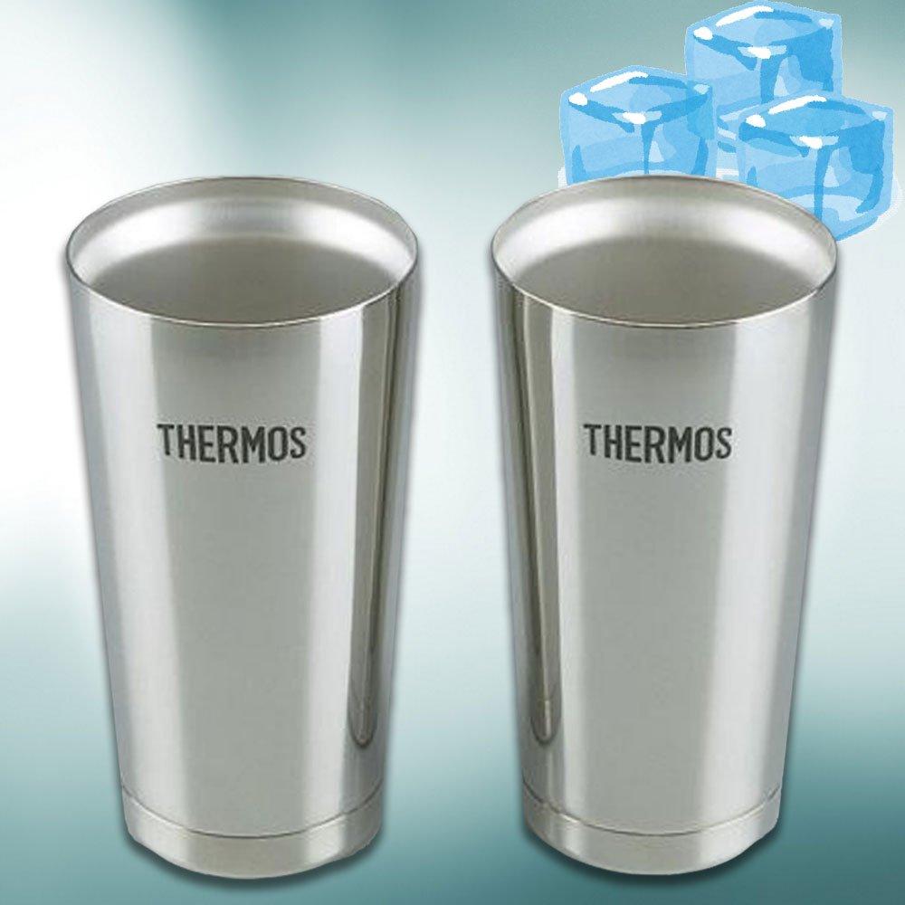 Thermos Vacuum Insulated Tumbler Set of 2, Silver, 400ml, JMO-GP2