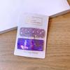 2Pcs Korean New Laser Glossy Hairpin Magic Color Colorful Rectangular Aurora Edge Clip Children's Bangs Headdress