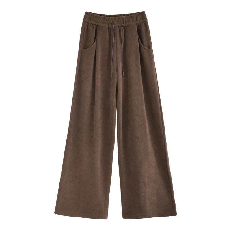 

New Style of Women s Brown Pants Plus Velvet Corduroy Sycamore Trousers S