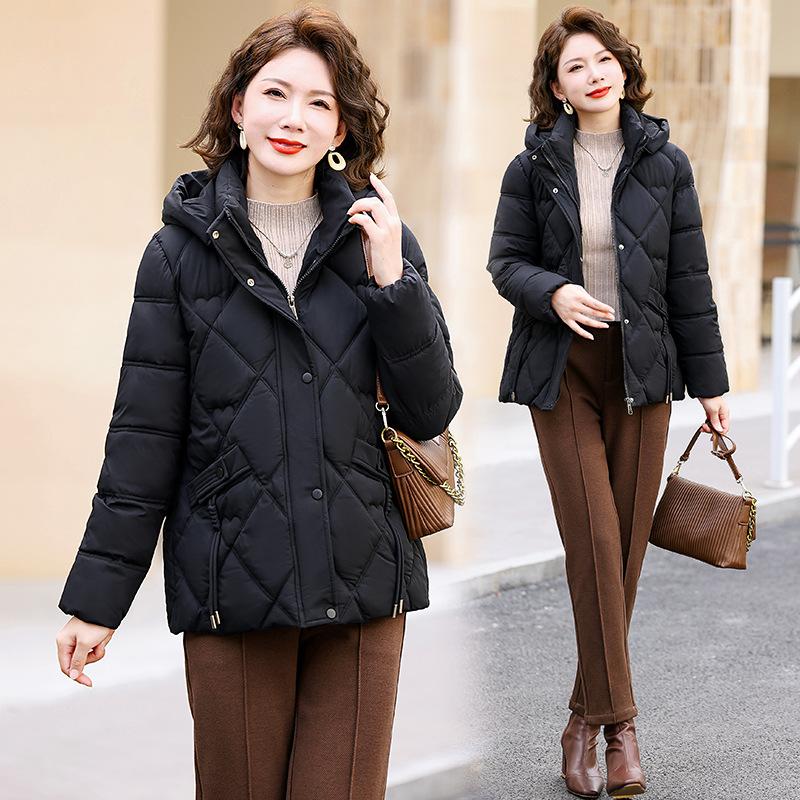 2025 winter thickened and warm down padded jacket women's short cotton jacket loose new padded jacket