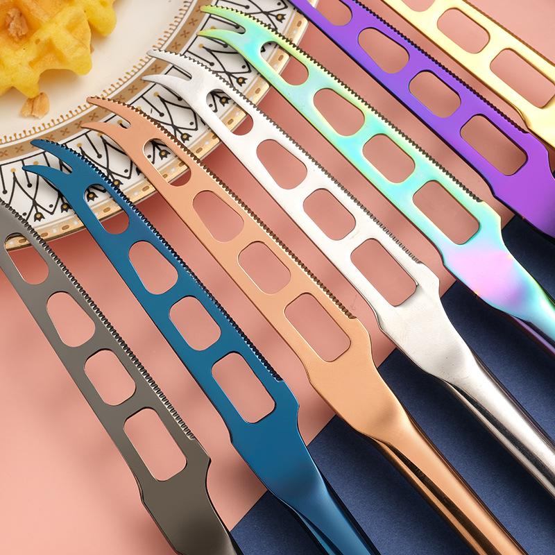 Stainless Steel Butter Knife with Fork Cake Cream Table Knives Dessert Jam Spreaders Western Tableware Breakfast Tools