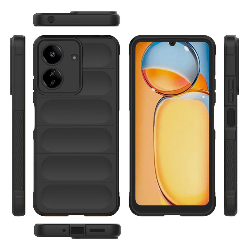 Shockproof Phone Case For Xiaomi Redmi 13C Case Bumper Anti-Slip Silicone Full Edge Back Cover For Redmi 13C Case For Redmi 13C