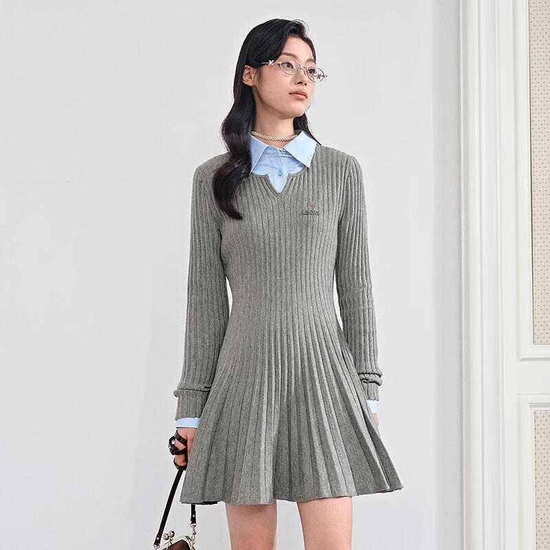 

Ledin 2026 Spring Knitted Ballet Hem Dress M