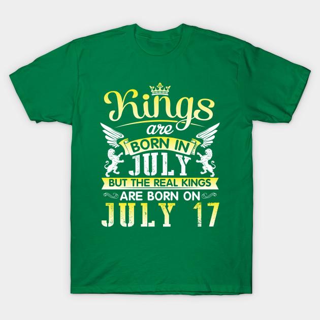 Buy Men Premium Cotton Harajuku T Shirt Kings Are Born In July But the